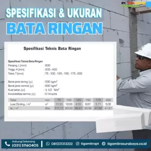 Spesifikasi dan Ukuran